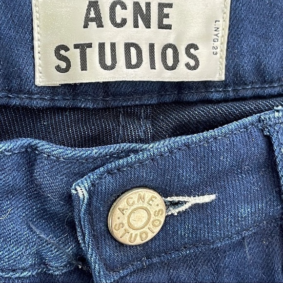 Acne Studios Jeans Womens 26 Mid Rise Skinny Leg Stretch Denim Classic Casual - Picture 9 of 10